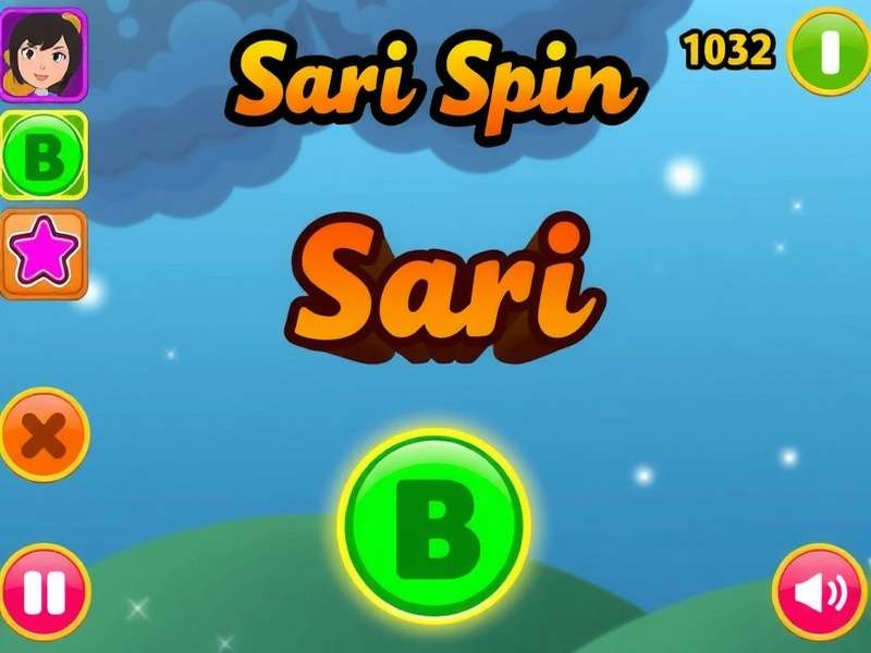 Sari Spin Spree Game Screenshot